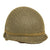 Original U.S. WWII Pre-1944 M1 McCord Fixed Bale Front Seam Helmet with Firestone Tire & Rubber Co Liner and “M-44” Net - Complete Original Items