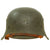 Original German WWII M42 Single Pocher Decal Army Heer Helmet with 57cm Liner & Chinstrap - stamped NS64 Original Items