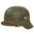 Original German WWII M42 Single Pocher Decal Army Heer Helmet with 57cm Liner & Chinstrap - stamped NS64 Original Items