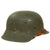 Original German WWII M42 Single Pocher Decal Army Heer Helmet with 57cm Liner & Chinstrap - stamped NS64 Original Items