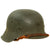Original German WWII M42 Single Pocher Decal Army Heer Helmet with 57cm Liner & Chinstrap - stamped NS64 Original Items