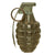 Original U.S. WWII Inert Early War MkII Pineapple Fragmentation Grenade With M10A3 Fuze and M41A1 Transportation Canister Original Items