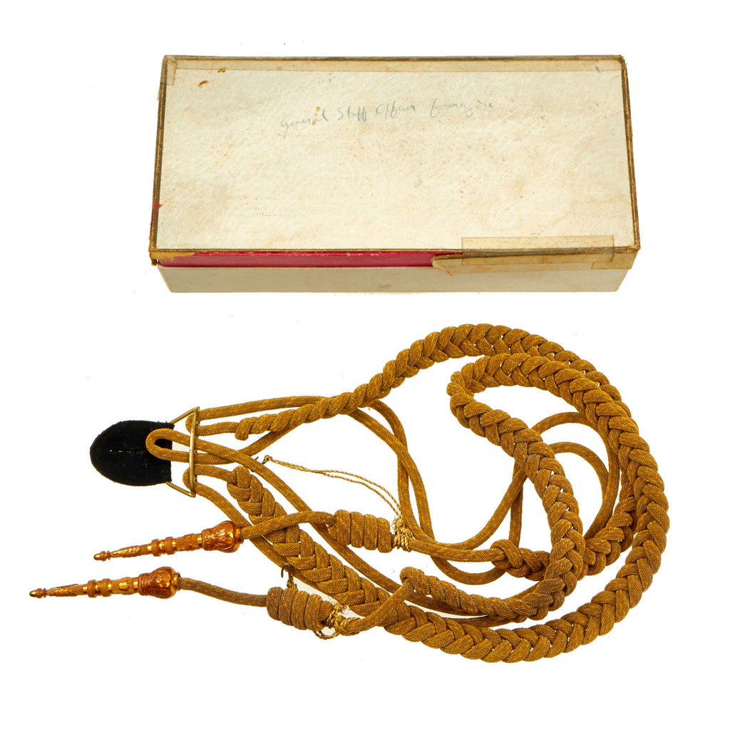 Original Japanese WWII Imperial Japanese General Staff Officer Aiguillettes in Original Box Original Items