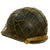 Original U.S. WWII 1944 M1 McCord Front Seam Swivel Bale Helmet with 87th Division Painted Firestone Liner and Helmet Net Original Items