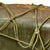 Original U.S. WWII 1944 M1 McCord Front Seam Swivel Bale Helmet with 87th Division Painted Firestone Liner and Helmet Net Original Items