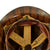Original U.S. WWII 1944 M1 McCord Front Seam Swivel Bale Helmet with 87th Division Painted Firestone Liner and Helmet Net Original Items