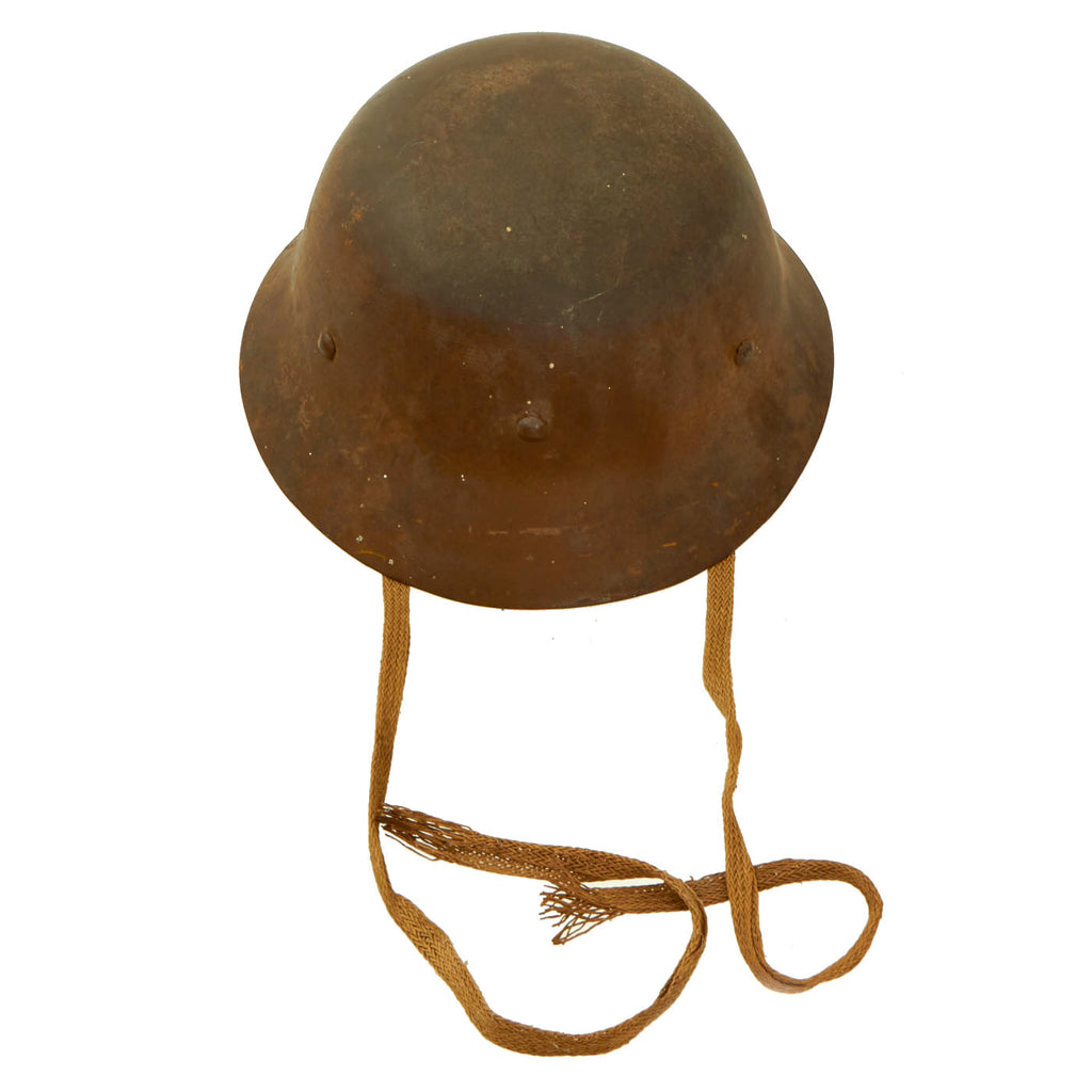 Original Imperial Japanese Army WWII Type 90 Civil Defense Helmet - Complete Original Items