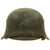 Original German WWII M42 Army Heer Helmet with Dome Stamp, 58cm Liner & Chinstrap - marked NS66 Original Items