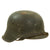 Original German WWII M42 Army Heer Helmet with Dome Stamp, 58cm Liner & Chinstrap - marked NS66 Original Items