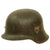 Original German WWII Service Worn M42 Single Decal Army Heer Helmet with Relic 56cm Liner - stamped ckl64 Original Items