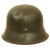 Original German WWII Service Worn M42 Single Decal Army Heer Helmet with Relic 56cm Liner - stamped ckl64 Original Items