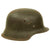 Original German WWII Service Worn M42 Single Decal Army Heer Helmet with Relic 56cm Liner - stamped ckl64 Original Items