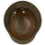 Original German WWII Heer Battle Damaged M40 Single Decal Helmet Shell With Sand Camouflage - EF64 Original Items