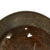 Original German WWII Heer Battle Damaged M40 Single Decal Helmet Shell With Sand Camouflage - EF64 Original Items