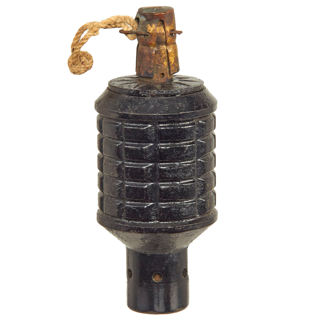 Original Japanese WWII Type 91 Hand Fragmentation Grenade dated 1941 with Booster - Inert Original Items