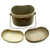 Original Japanese WWII 1943 Dated Messkit and 1934 Dated Aluminum Canteen With Canvas Carrier - 2 Items Original Items
