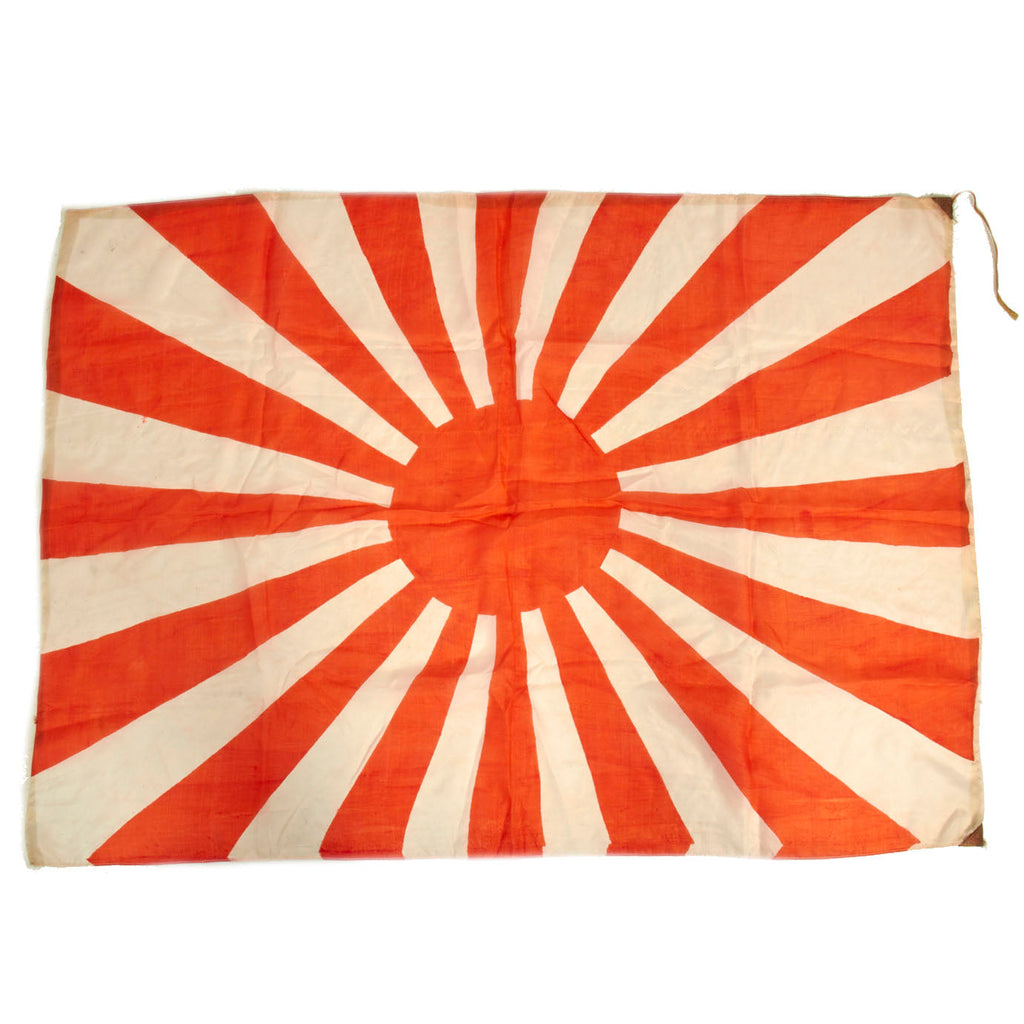 Original Japan WWII Imperial Japanese Army Rising Sun Silk War Flag - 26” x 36” Original Items