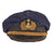 Original Japanese WWII U.S. Captured Imperial Japanese Merchant Marine Captain’s Visor - Taken From Torpedoed Japanese Vessel Original Items