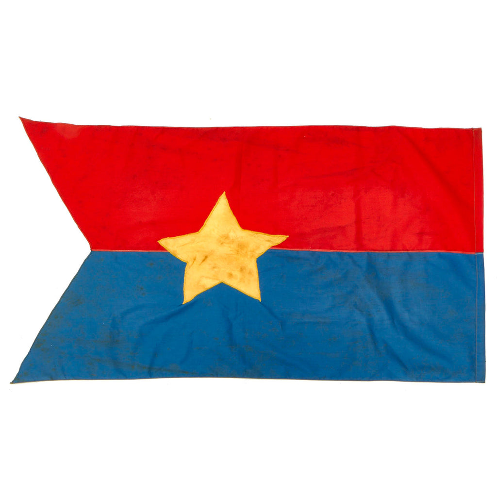 Original Vietnam War North Vietnamese Army Viet Cong Guidon Swallowtail Flag - 43" x 23” Original Items