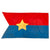 Original Vietnam War North Vietnamese Army Viet Cong Guidon Swallowtail Flag - 43" x 23” Original Items