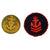 Original Japan WWII Imperial Japanese Cap Badge Lot - 17 Items Original Items