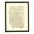 Original German WWII Framed August 1941 Kriegsmarine U-Boat Document Salvaged From The Captain’s Cabin of U-352 Which Sunk of the Coast of North Carolina, USA - With Diver’s Testament Original Items