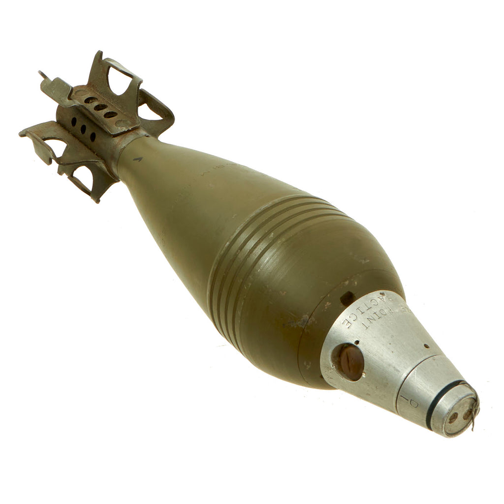 Original U.S. WWII Type Deactivated 81mm M43 Mortar Round With M45 Poi ...