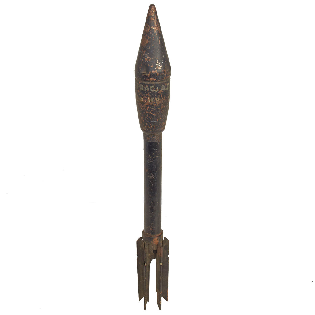 Original U.S. WWII M7A1 Anti-Tank Practice Rocket for the M1 and M1A1 2.36 Inch Bazooka Launcher - Inert Original Items