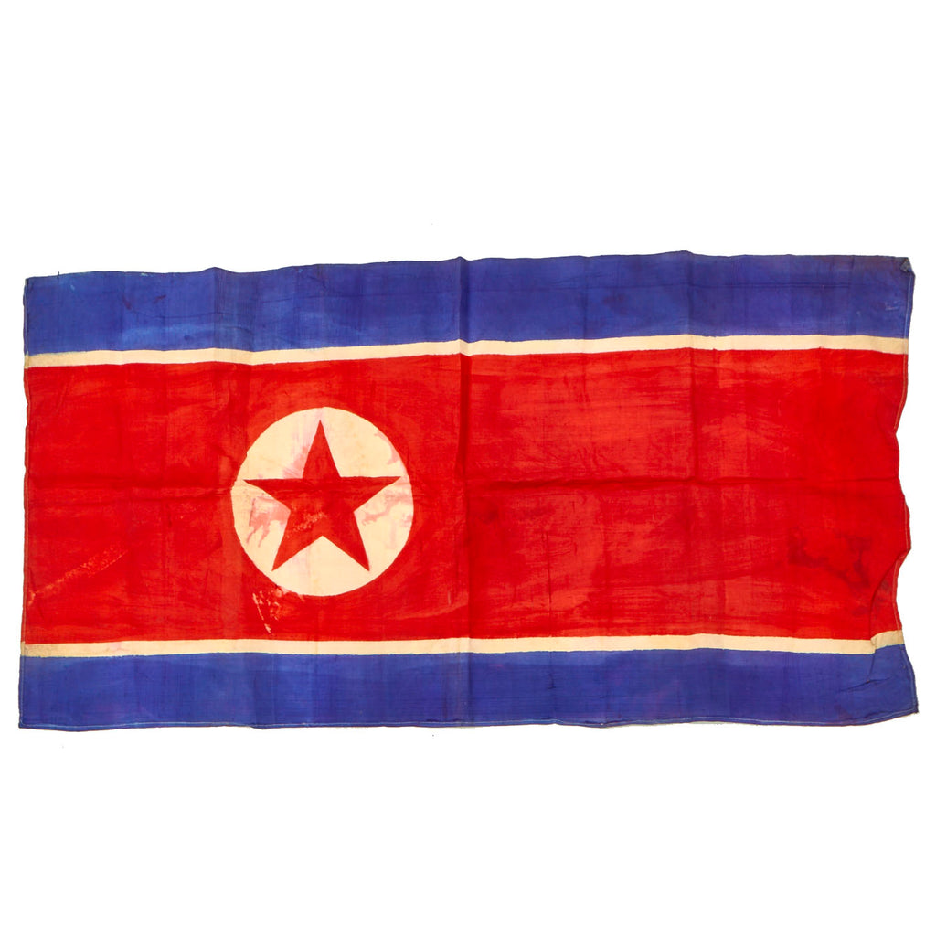Original U.S. Korean War Captured Flag of North Korea - 39” x 20” Original Items