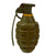 Original U.S. WWII Inert MkII Pineapple Grenade with Yellow Ring & M10A2 Fuze Original Items