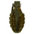 Original U.S. WWII Inert MkII Pineapple Grenade with Yellow Ring & M10A2 Fuze Original Items
