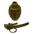 Original U.S. WWII Inert MkII Pineapple Grenade with Yellow Ring & M10A2 Fuze Original Items