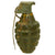 Original U.S. WWII Inert MkII Pineapple Grenade with Yellow Ring & M10A3 Fuze Original Items