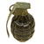 Original U.S. Pre-WWII Inert Early MkII Pineapple Grenade with Fuze - Black 1920s/30s Era Original Items