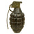 Original U.S. Pre-WWII Inert Early MkII Pineapple Grenade with Fuze - Black 1920s/30s Era Original Items