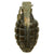 Original U.S. Pre-WWII Inert Early MkII Pineapple Grenade with Fuze - Black 1920s/30s Era Original Items