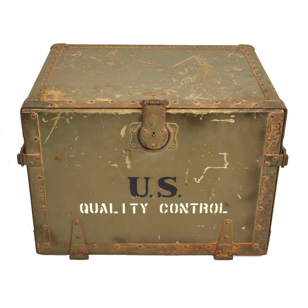 Original U.S. WWII 1942 Dated Army Officer's Folding Field Desk by