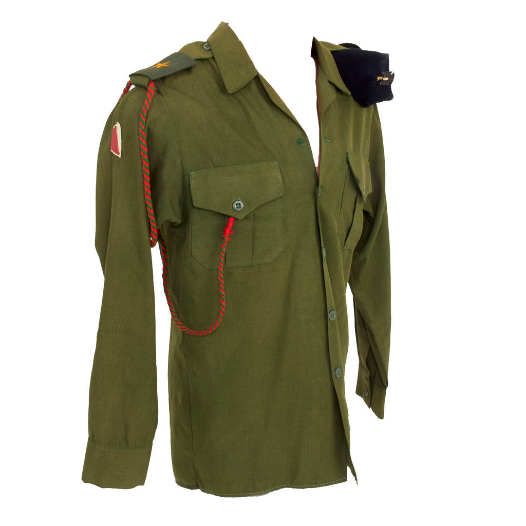 Original Persian Gulf War Iraqi Ministry of Defense Green Lieutenant’s Uniform Set With Beret Original Items