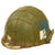 Original U.S. Korean War Era Netted McCord M1 Helmet With Painted Civil Defense Auxiliary Police Westinghouse Liner Original Items