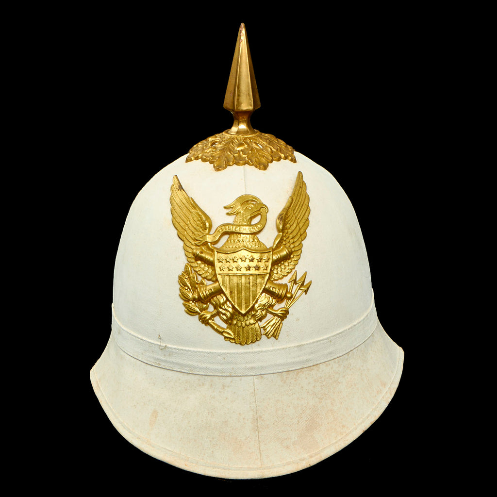 Original Pre-WWI U.S. Army Artillery Model 1889 Summer Tropical Sun Helmet - Size 6 ⅞ Original Items