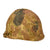 Original U.S. WWII M1 McCord Swivel Bale Helmet with First Pattern USMC HBT Camouflage Cover and Westinghouse Liner - Untouched Original Items