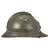 Original French WWI Early Issue Model 1915 Adrian Helmet in Horizon Blue with RF Badge - Complete Original Items