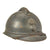Original French WWI Early Issue Model 1915 Adrian Helmet in Horizon Blue with RF Badge - Complete Original Items