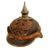Original German WWI Prussian M1915 Line Infantry EM/NCO Pickelhaube Spiked Helmet in Untouched, “As Found”, Condition Original Items