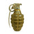 Original U.S. WWII Inert MkII Pineapple Grenade with Yellow Ring and M10A2 Fuze Original Items