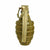 Original U.S. WWII Inert MkII Pineapple Grenade with Yellow Ring and M10A2 Fuze Original Items