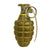 Original U.S. WWII Inert MkII Pineapple Grenade with Yellow Ring and M10A2 Fuze Original Items