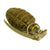 Original U.S. WWII Inert MkII Pineapple Grenade with Yellow Ring and M10A2 Fuze Original Items