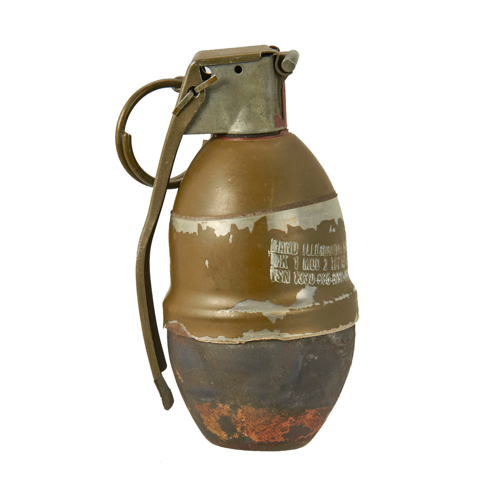 Original U.S. Korean War Mk 1 Mod 2 Illumination Hand Grenade Dated 1952 - Inert Original Items