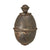 Original German WWII Model 39 Egg Hand Grenade with Original Fuze & Wings - Inert Eierhandgranate Original Items